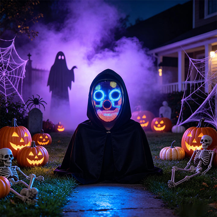 Halloween LED Light-Up Mask