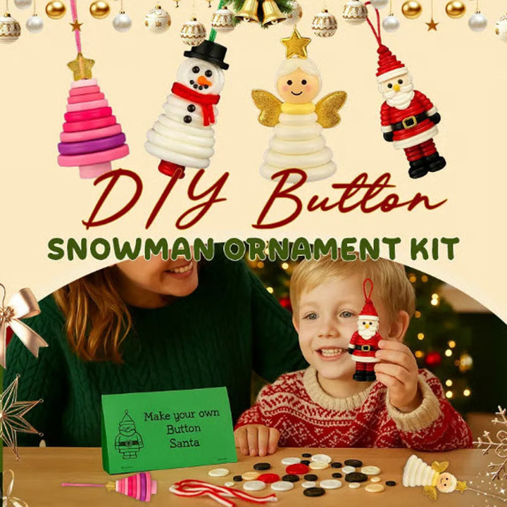 Christmas Button Ornament Kit