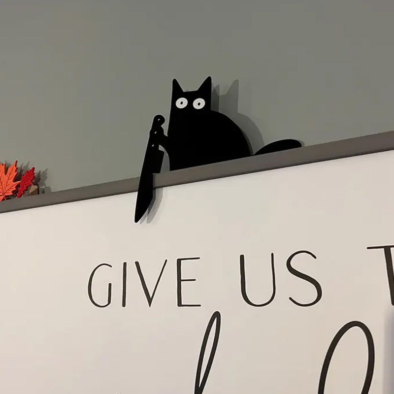 Cat corner knife door frame decoration