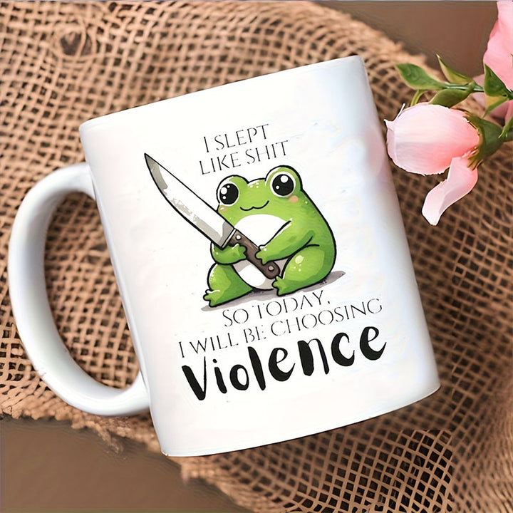 Cute Frog Ceramic Cup