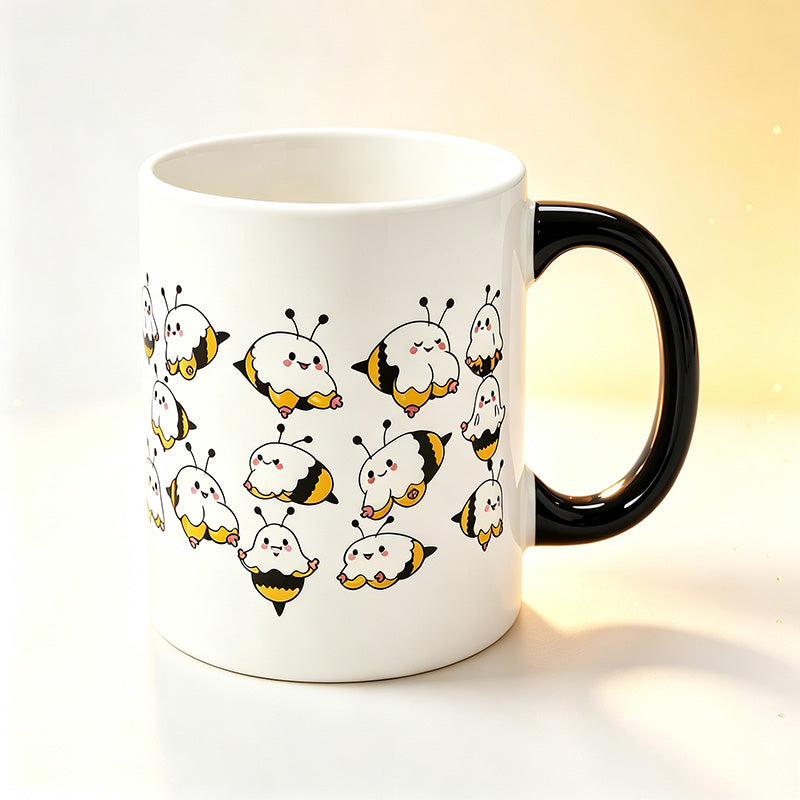 Fun Bee-Patterned Mug