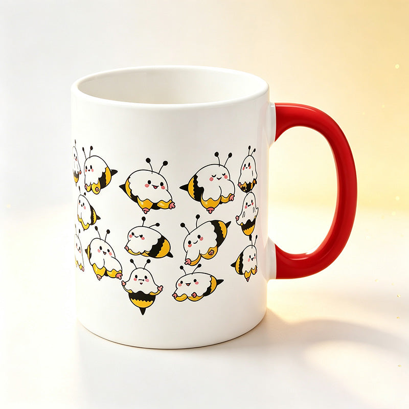 Fun Bee-Patterned Mug