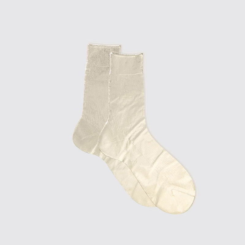 Unique and interesting metallic silk stockings
