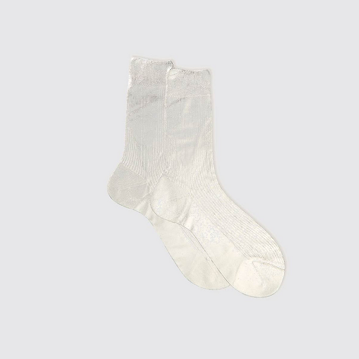Unique and interesting metallic silk stockings
