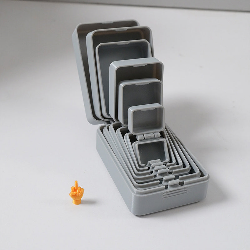 Multi-layered nested prank gift box