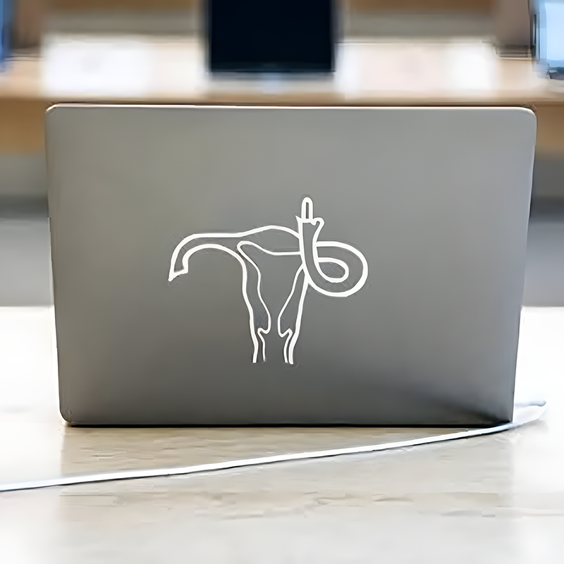 Prank middle-finger sticker