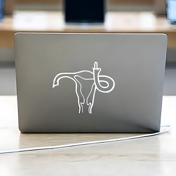 Prank middle-finger sticker