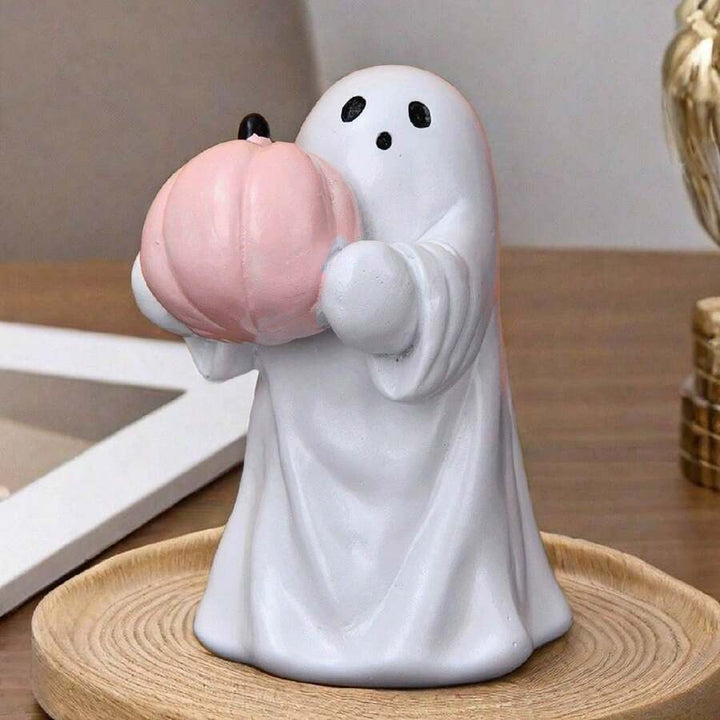 Cute Ghost Dog Halloween Statue