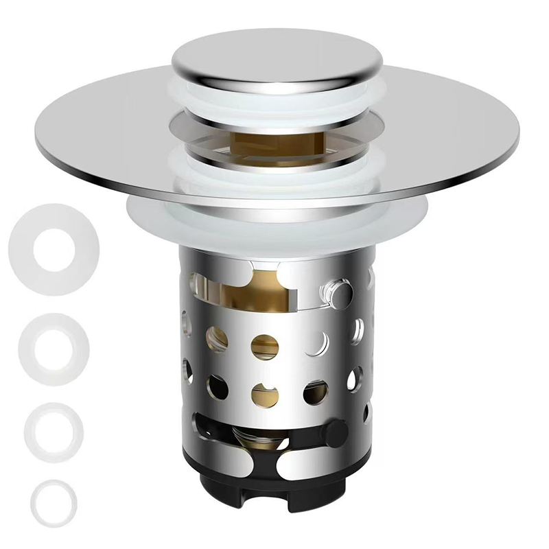 Bathroom sink drain plug