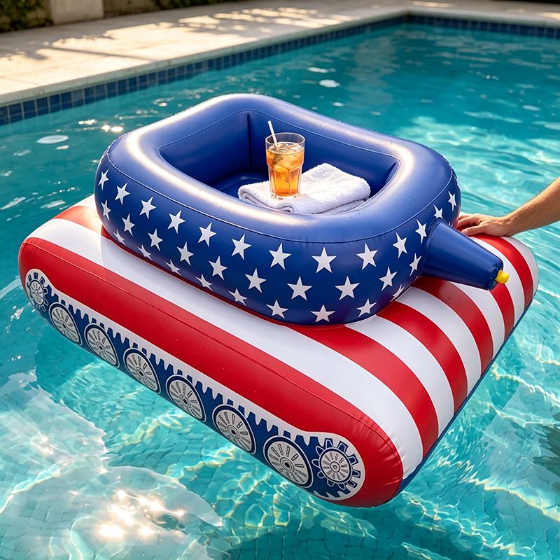 Inflatable swimming and surfing seat