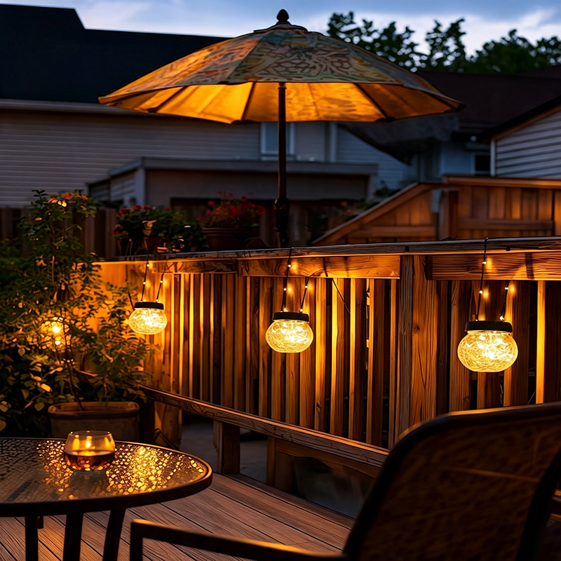 Solar-Powered Hanging Garden Lantern