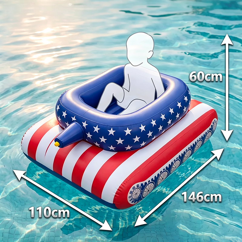 Inflatable swimming and surfing seat