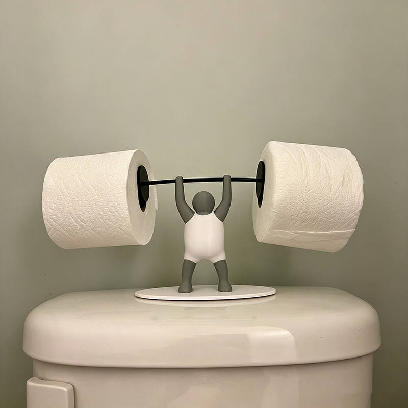 Weightlifter Toilet Paper Holder