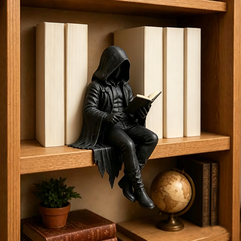 Skull Bookshelf Decor