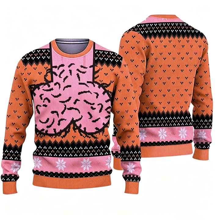 Oversized Crewneck Sweatshirt with Fun Print
