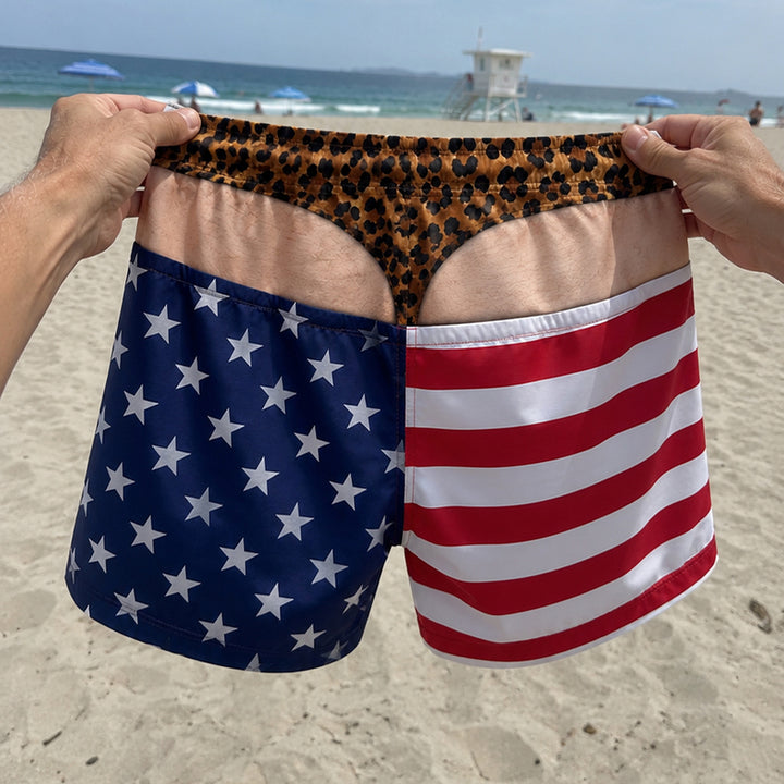 Loose-fit beach shorts with fun prints