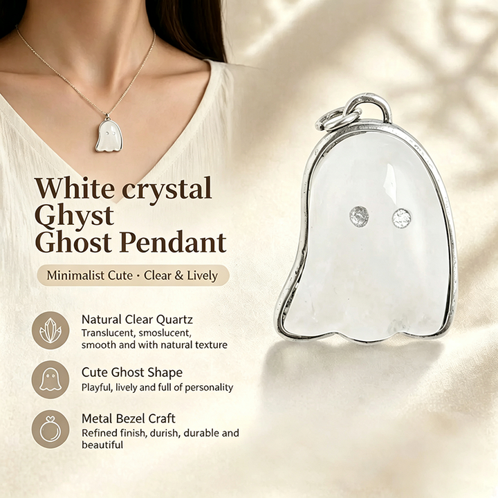 Cute Ghost Pendant Necklace
