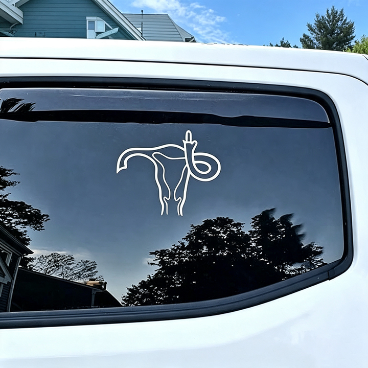 Prank middle-finger sticker