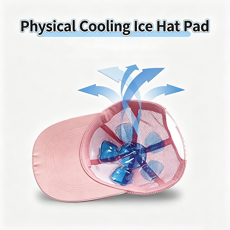 Reusable gel ice pack for inside the cap