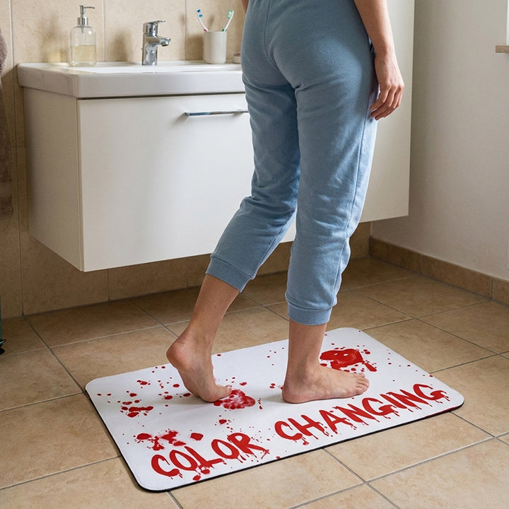 Horror Bloody Footprint Bath Mat