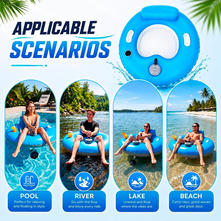 New Inflatable Electric Floating Boat