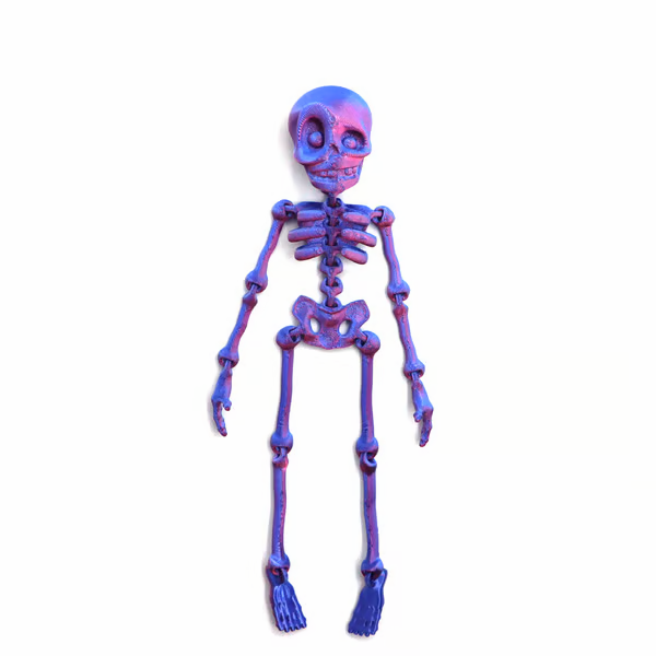 3D Printed Vintage Skeleton Magnetic Figurine 🎃