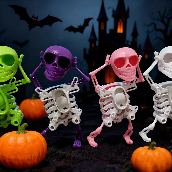 3D printed dancing skeleton figurine