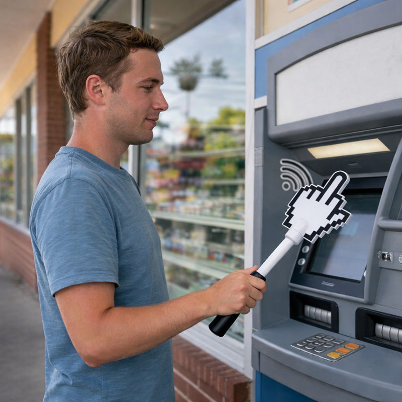 Middle Finger Tap Payment Stick