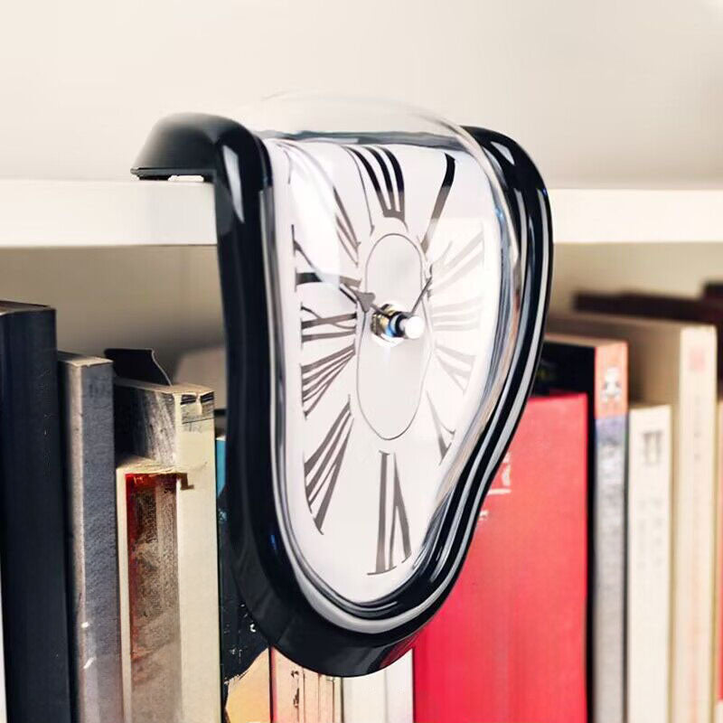 Melting and distorted decorative clock