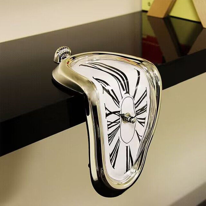 Melting and distorted decorative clock
