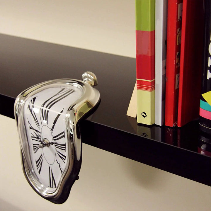Melting and distorted decorative clock