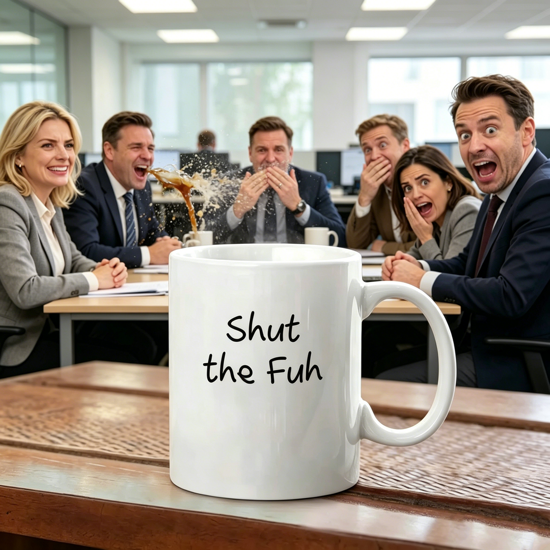 Shut The Fuh Funny Office Ceramic Coffee Mug Gift