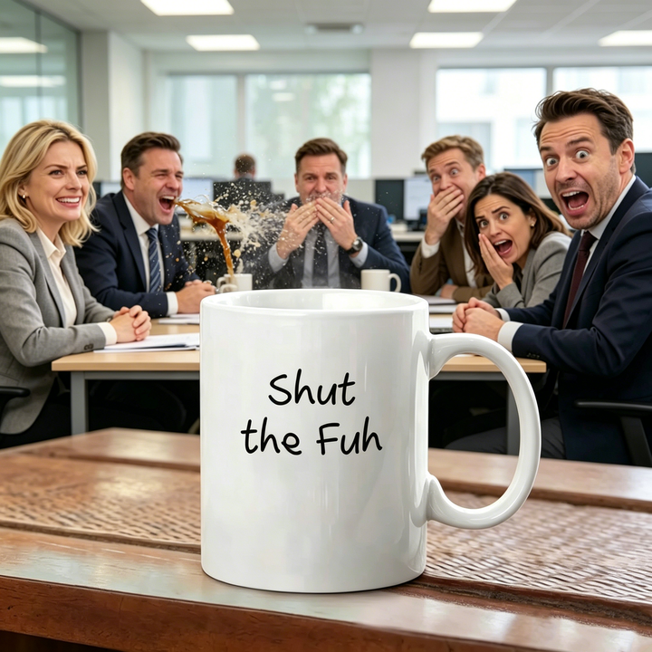 Shut The Fuh Funny Office Ceramic Coffee Mug Gift