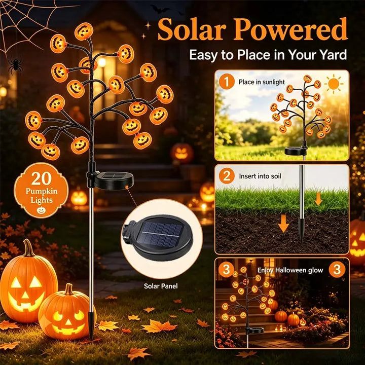 Night Shadow Pumpkin Solar Ground Light
