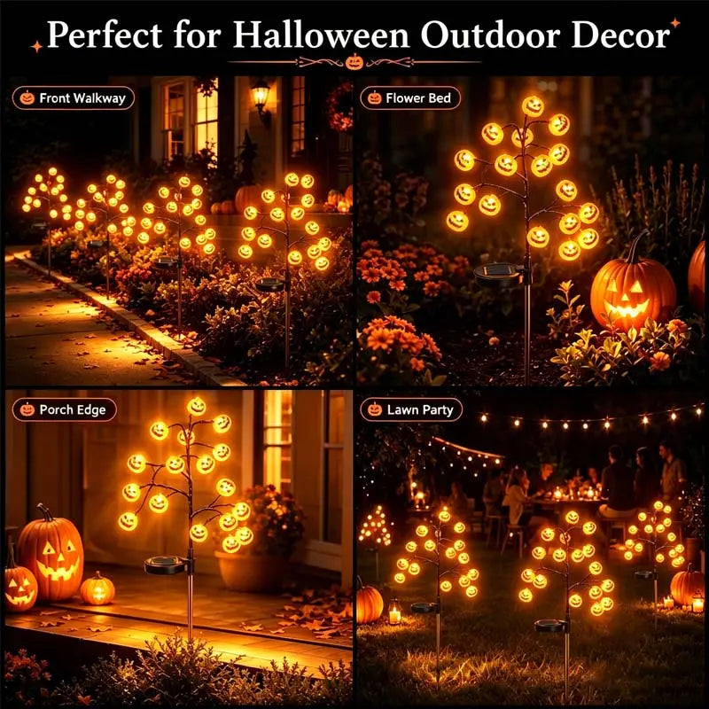 Night Shadow Pumpkin Solar Ground Light