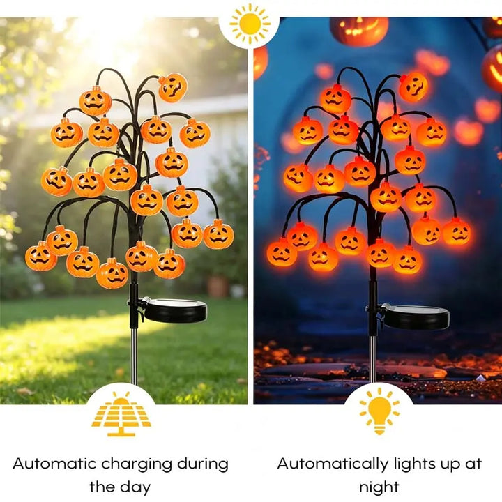 Night Shadow Pumpkin Solar Ground Light