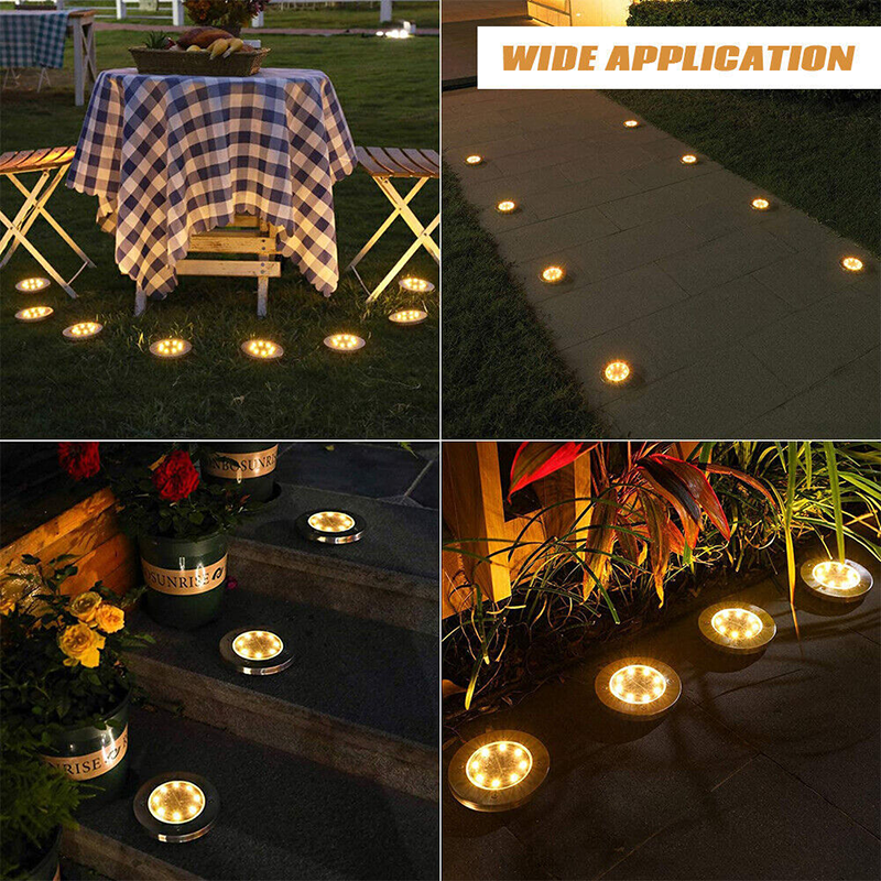 Outdoor solar decorative in-ground light