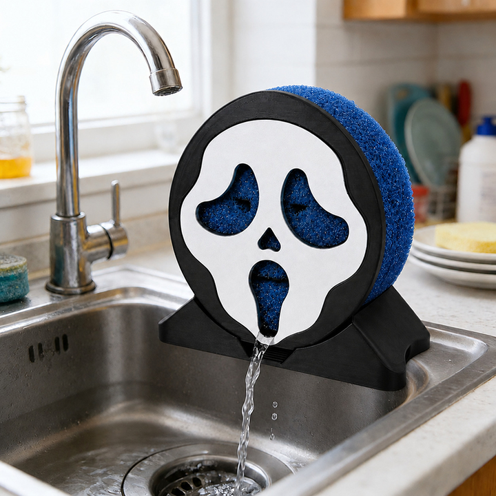 Screaming Ghost Sponge Holder with Drainage