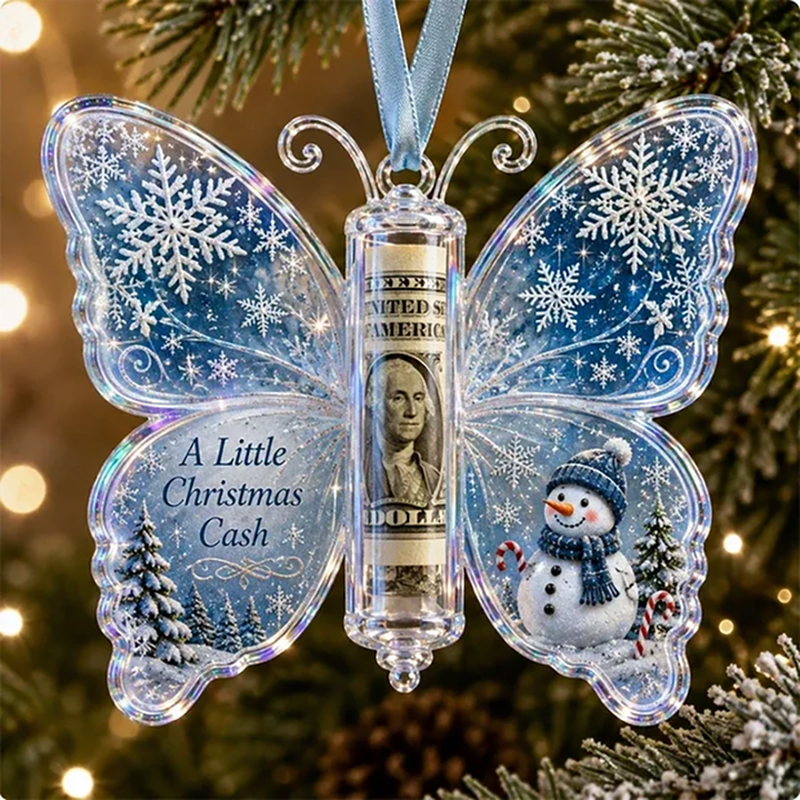 Christmas Cash Gift Butterfly Pendant