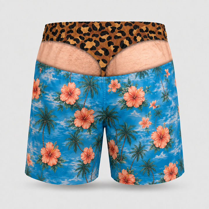 Loose-fit beach shorts with fun prints