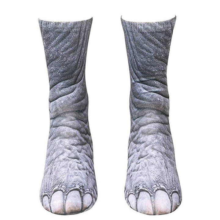 Animal paw print socks