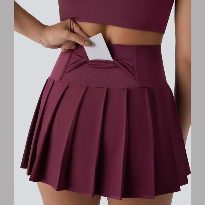 High-Waisted Asymmetrical Pleated Skirt | Casual &amp; Comfortable