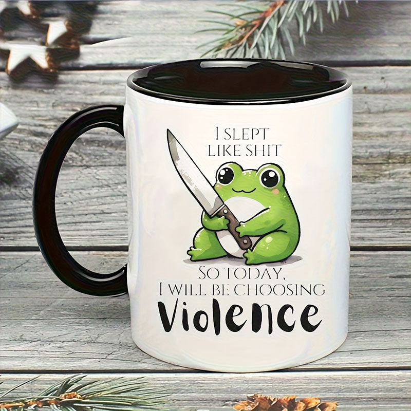 Cute Frog Ceramic Cup