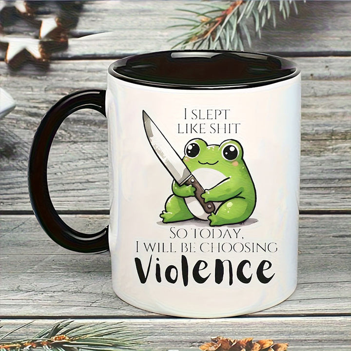 Cute Frog Ceramic Cup