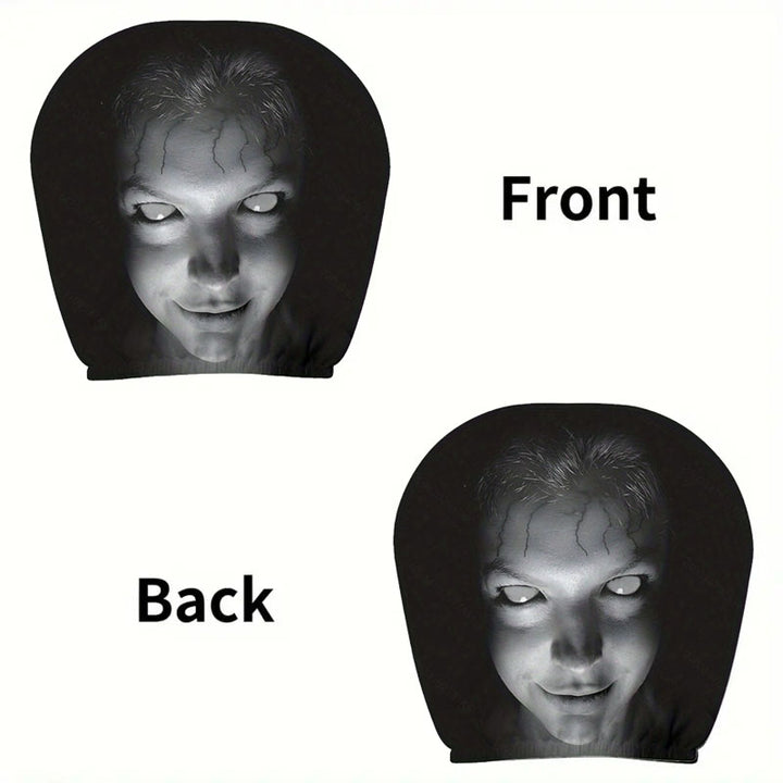 Halloween Horror-Themed Car Headrest Cover