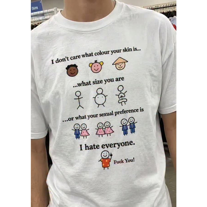 Funny Graphic Print Short Sleeve T Shirt