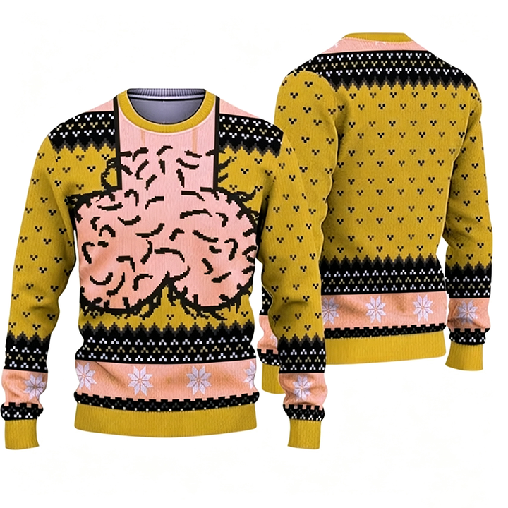 Oversized Crewneck Sweatshirt with Fun Print