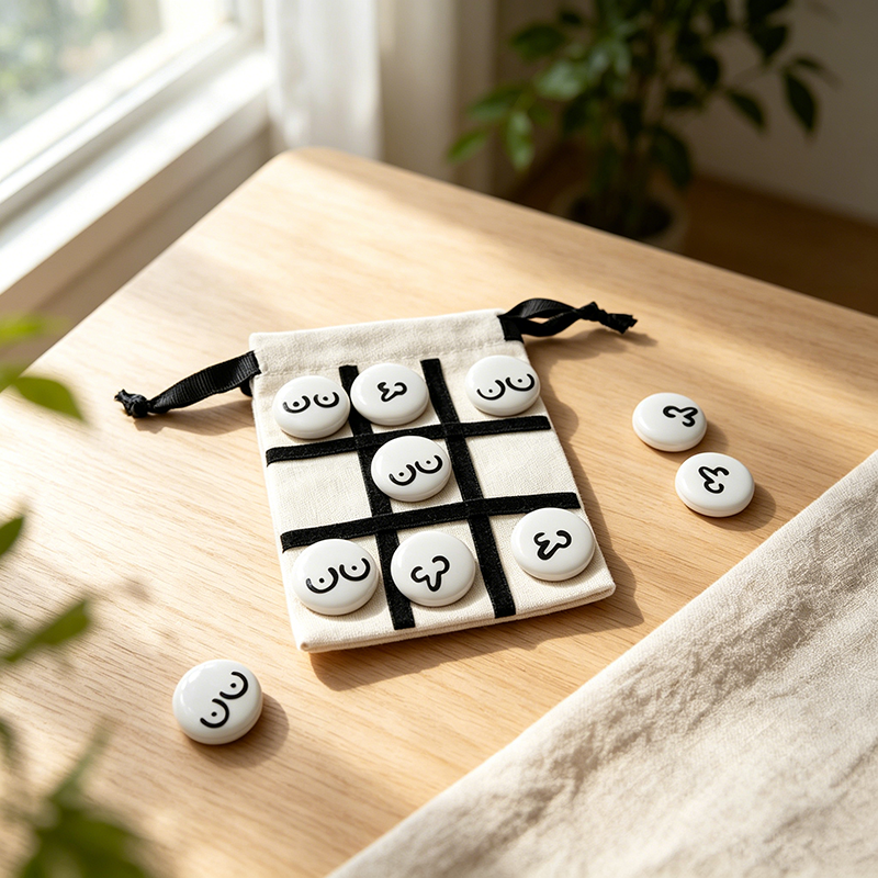 Romantic Couples Tic Tac Toe Game | Elegant Date Night Board Game &amp; Home Decor