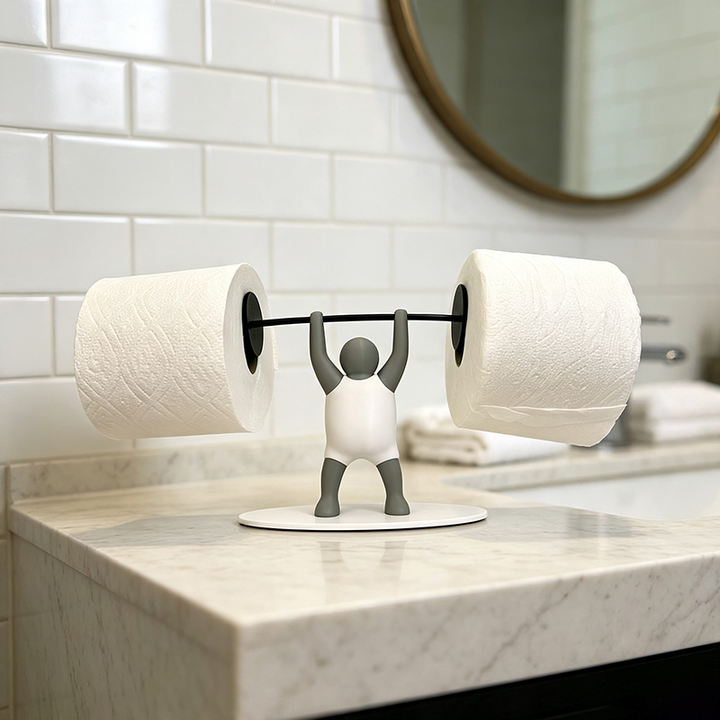 Weightlifter Toilet Paper Holder