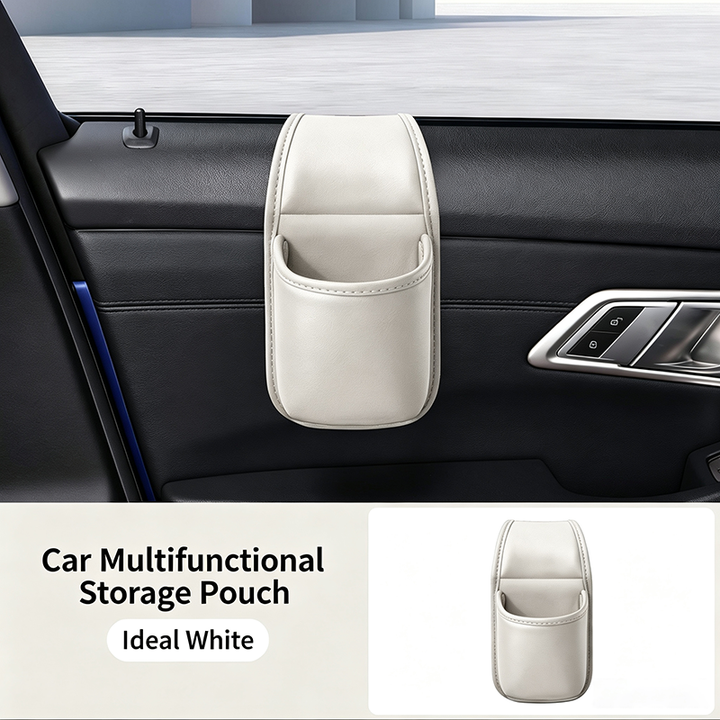Leather Car Door Storage Pocket